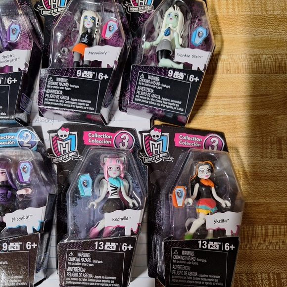 Monster High Mega Bloks Minifigures Collection 1-3 Lot of 8 -NIB - Picture 5 of 5